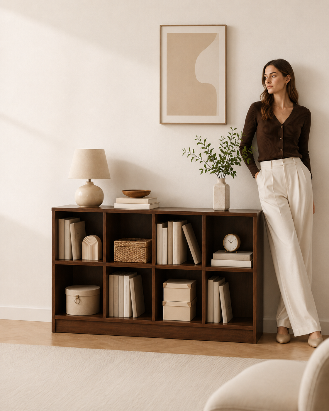 Walnut Storage Shelf